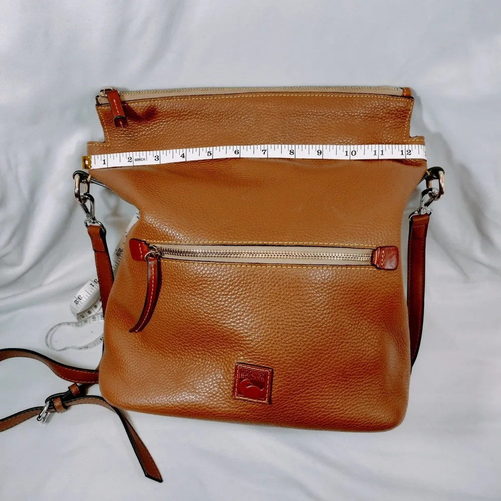 Vintage Dooney & Bourke Satchel; Brown Pebbled Leather,